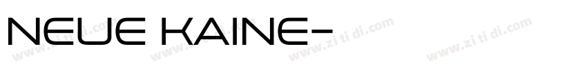 neue kaine字体转换